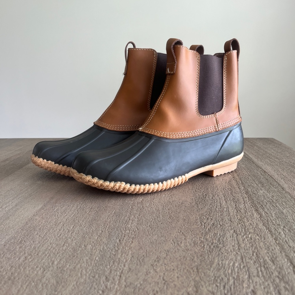 NWOT Men's Lands' Chelsea End Duck Boot Size 12D Tan - Picture 5 of 11